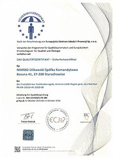Certyfikat Bezpieczeństwa
