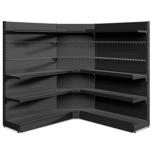 Regał wolnostojący przyścienny narożny 4 półki 193x190x190 cm