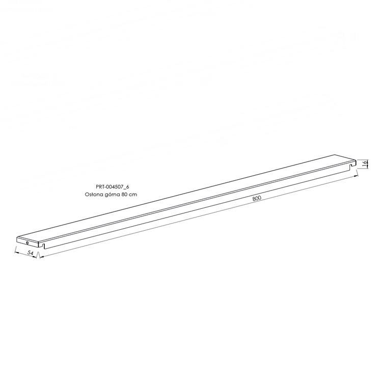 Osłona górna 80 cm