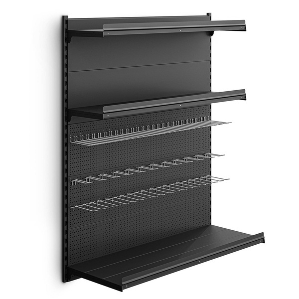 Regał przykręcany do ściany 3 półki 152x128x48 cm