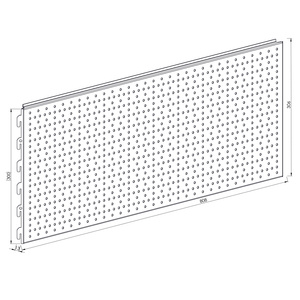 Segment tylny narożny perforowany 80 cm