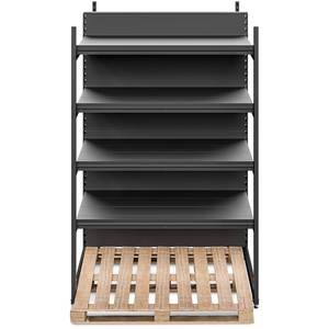 Regał wolnostojący wyspa 4 półki 193x128x135 cm