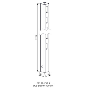 Słup przedni 130 cm