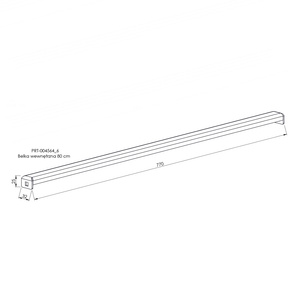 Belka wewnętrzna 80 cm