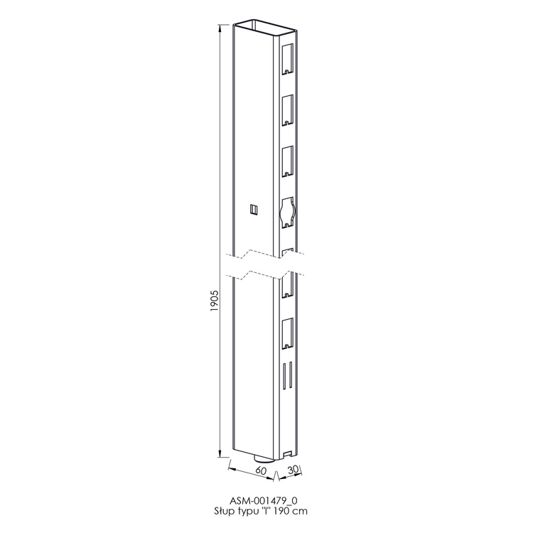 Słup typu "I" 190 cm