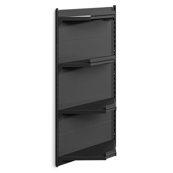 Narożny regał przykręcany do ściany 4 półki 152x60x60 cm