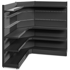 Regał wolnostojący przyścienny narożny 4 półki 193x190x190 cm