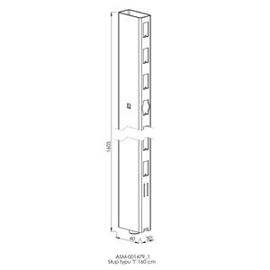 Słup typu "I" 160 cm