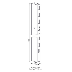 Słup typu "I" 190 cm