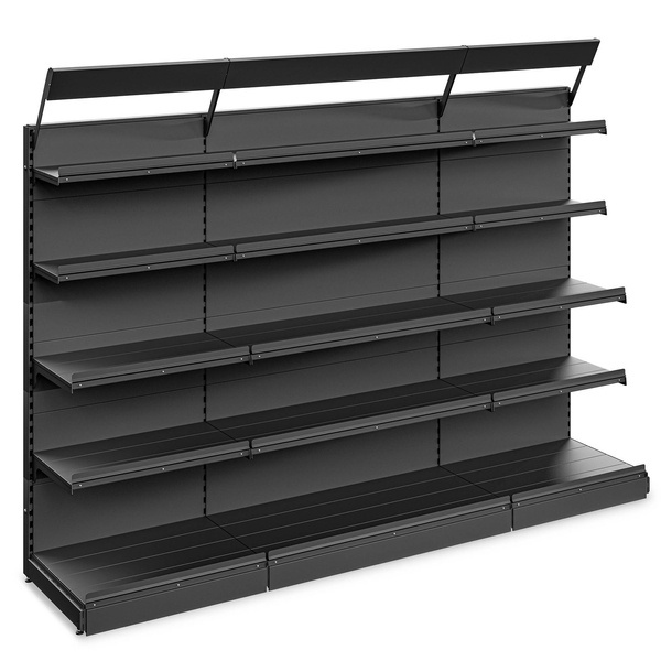 Regał wolnostojący przyścienny 5 półek 219x288x67 cm