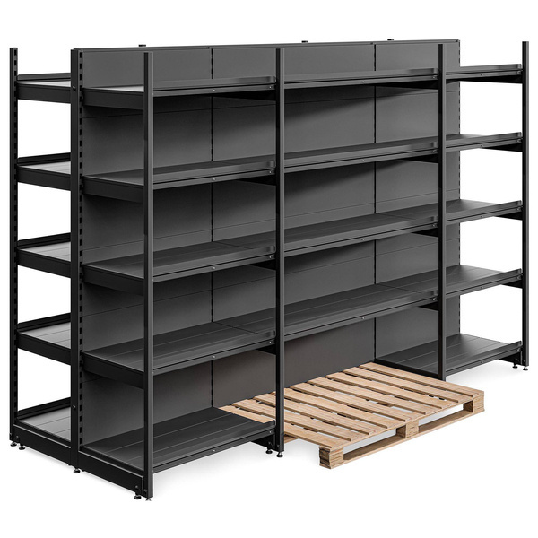 Regał wolnostojący wyspa 5 półek 193x288x105 cm