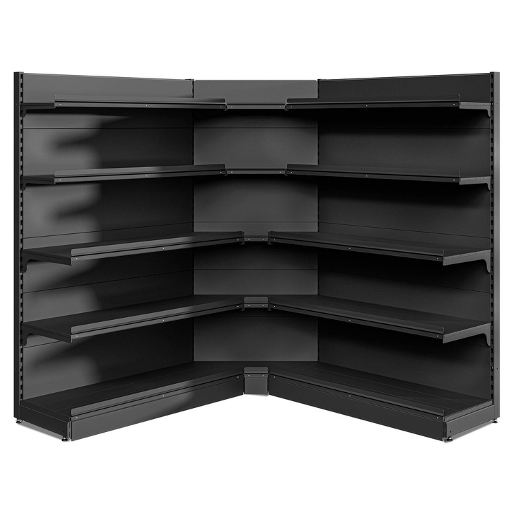 Regał wolnostojący przyścienny narożny 5 półek 193x190x190 cm