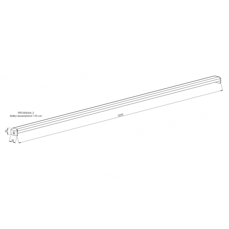 Belka wewnętrzna 110 cm