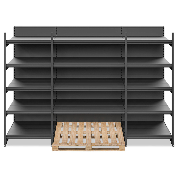 Regał wolnostojący przyścienny 5 półek 193x288x70 cm