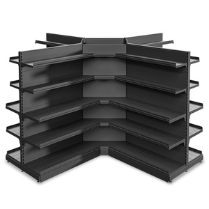 Regał wolnostojący wyspa 5 półek 193x373x373 cm