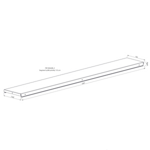 Segment / Blat półki prostej 110 cm