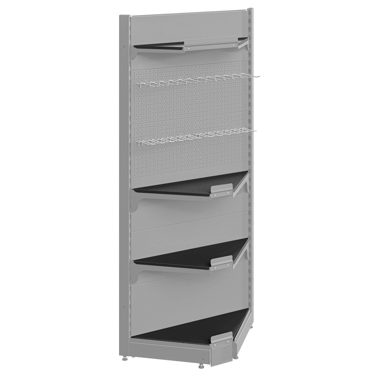 Półka narożna (2 segmenty) front 35 cm