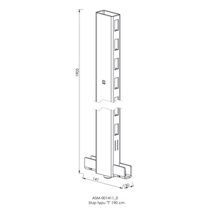 Słup typu "T" 190 cm