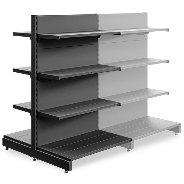 Dostawka do dwustronnego regału wolnostojącego wyspa 4 półki 133x83x98 cm