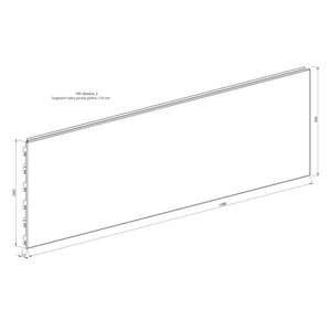 Segment tylny prosty pełny 110 cm