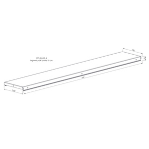 Segment / Blat półki prostej 95 cm