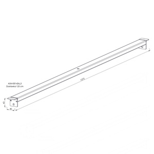 Dostawka \ Łącznik słupów 125 cm
