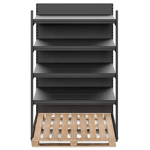 Regał wolnostojący przyścienny 4 półki 193x128x70 cm