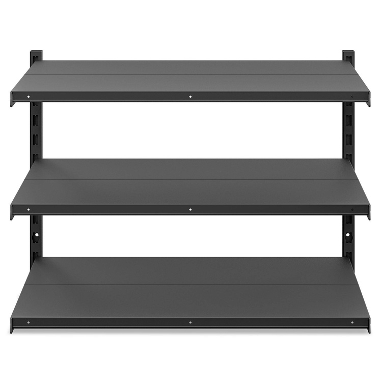 Regał przykręcany do ściany 3 półki 61x83x33 cm