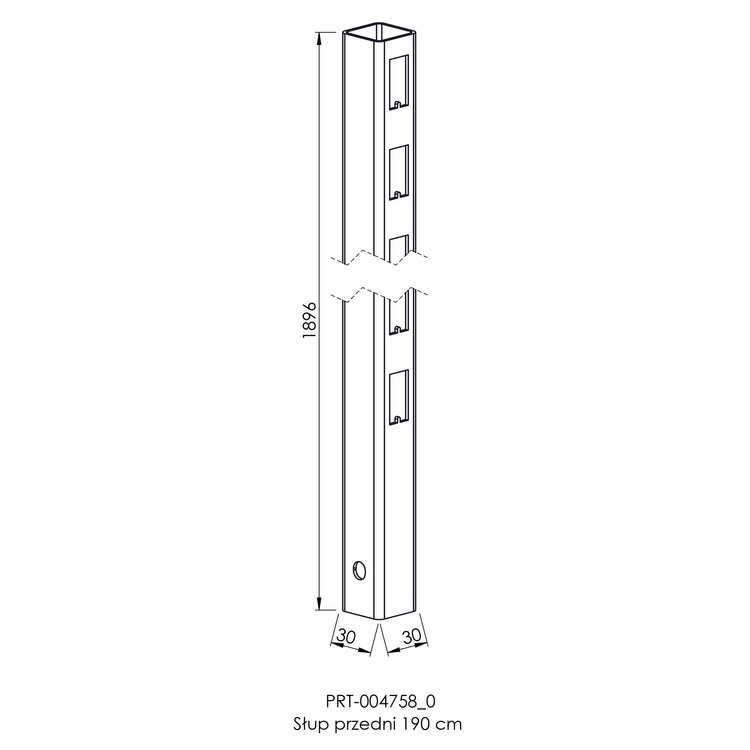 Słup przedni 190 cm
